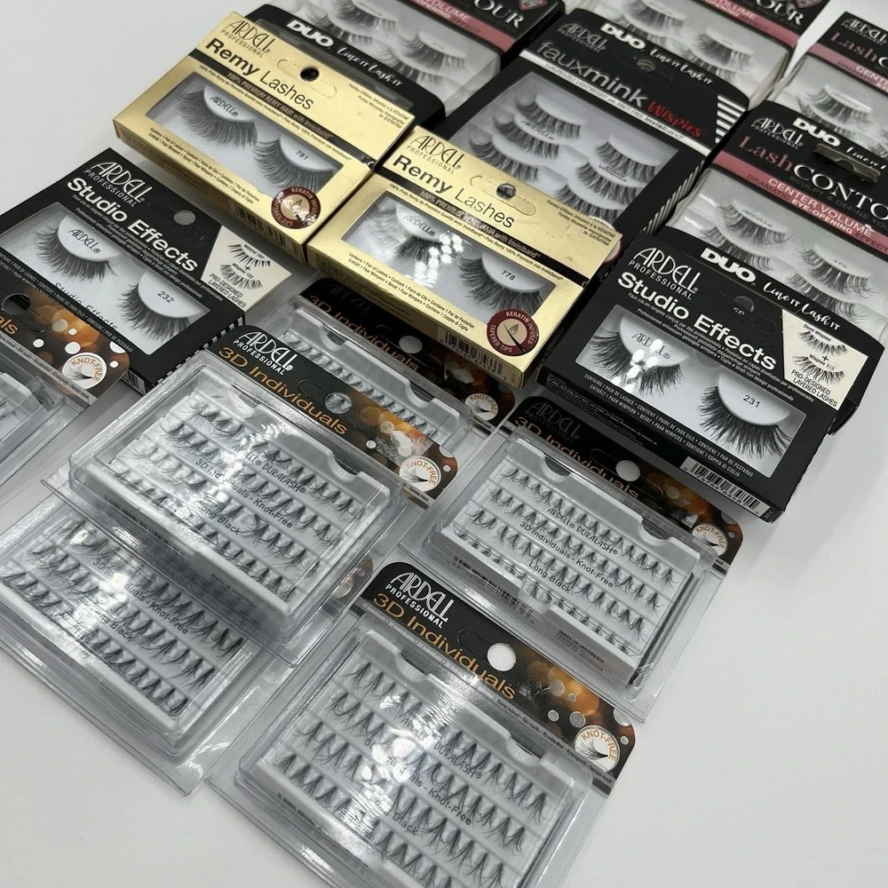 Ardell Professional False Eyelash Lot Lash Contour Remy Studio Effect Individual